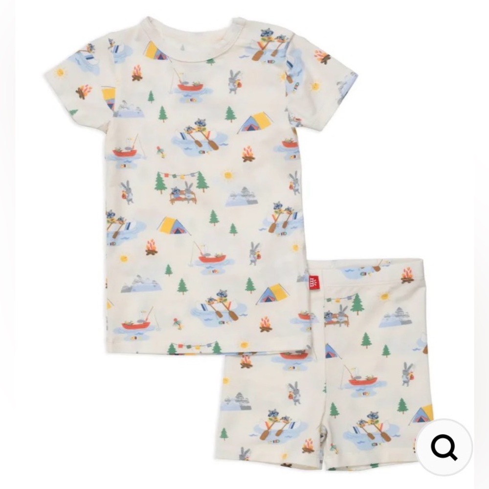 Magnetic Me Pajama Short Set in Lake Me a Lot, size 18-24 mo
